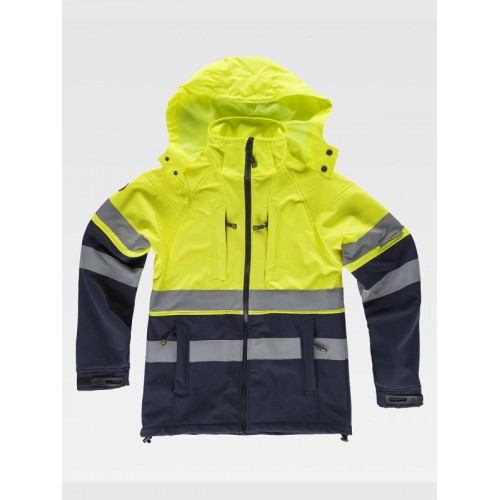 SOFTSHELL CON CAPPUCCIO ALTA VISIBILITA CLASSE 1 S9525