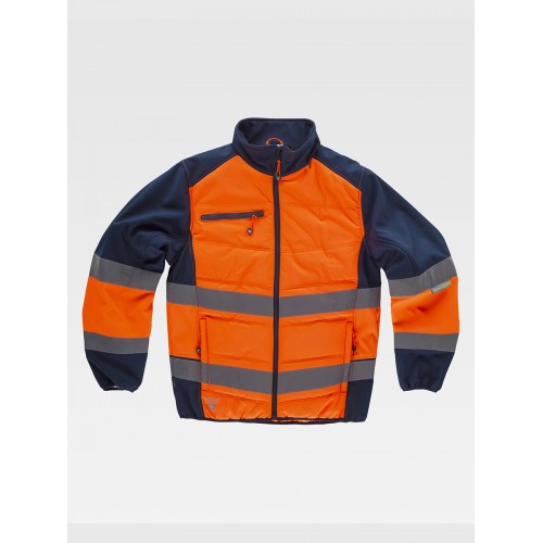 SOFTSHELL CON SEZIONI IMBOTTITE ALTA VISIBILITA CLASSE 1 S9600