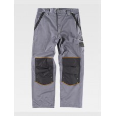PANTALONE DA LAVORO TESSUTO ANTIMACCHIA TRIPLE CUCITURE PROTEZIONE ALLE GINOCCHIA WF1903