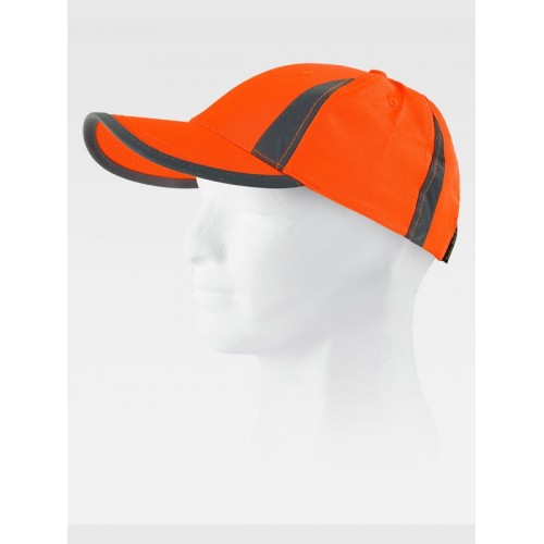 CAPPELLO VISIERA CURVA 6 PANNELLI ALTA VISIBILITA WFA902