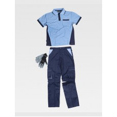 COMPLETO UNISEX DA LAVORO PANTALONE + POLO + GUANTI WSET1465
