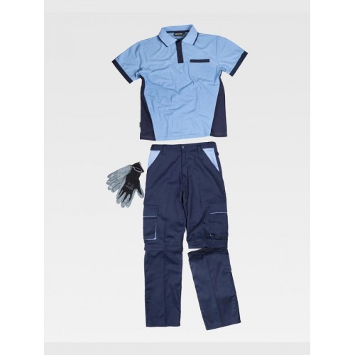 COMPLETO UNISEX DA LAVORO PANTALONE + POLO + GUANTI WSET1465
